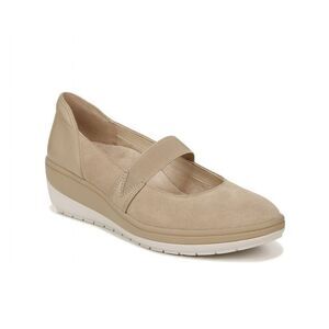 Vionic Womens Suede Neutral Tan Slip-On Mary Janes 9W
